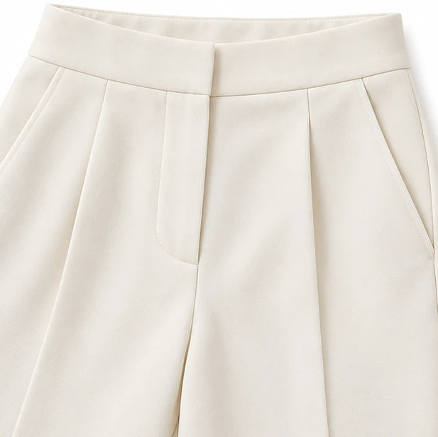 Women's Matching Pant Set | Tailored Pants and Stand-Collar Shirt