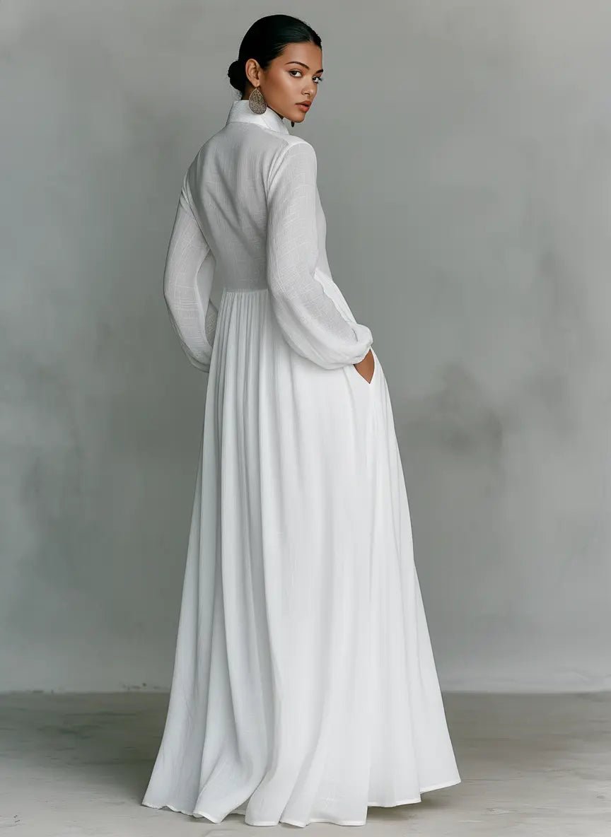 Women's Maxi Dress with Button Front | Casual Evening Dress