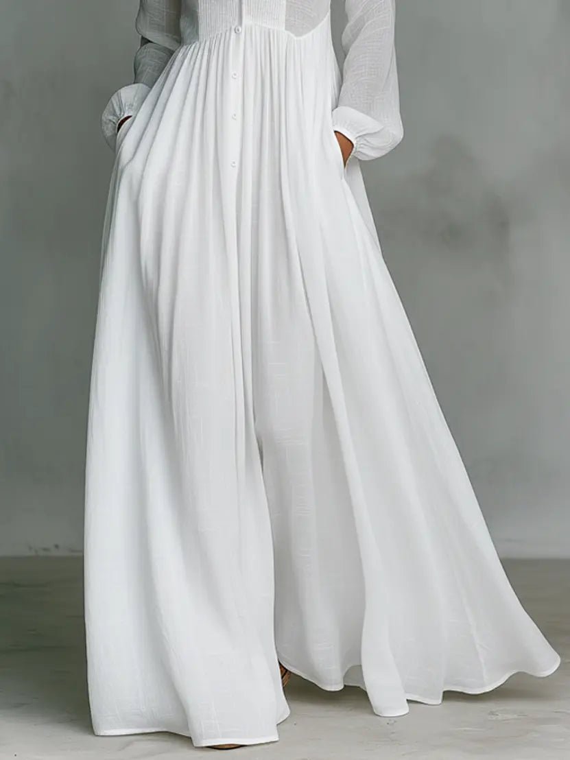 Women's Maxi Dress with Button Front | Casual Evening Dress