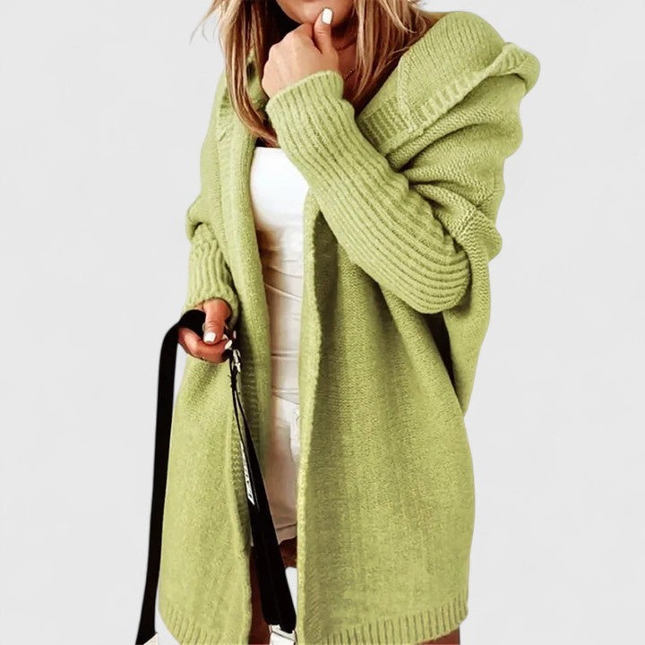 Women's Oversized Cardigan | Cardigan Sweater Long - Green