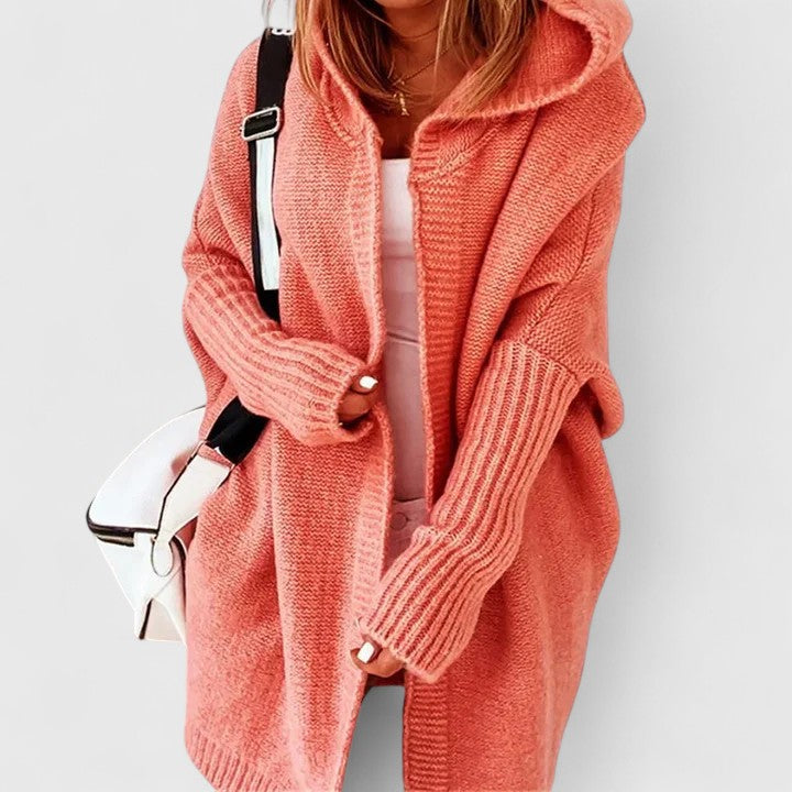 Women's Oversized Cardigan | Cardigan Sweater Long - Orange