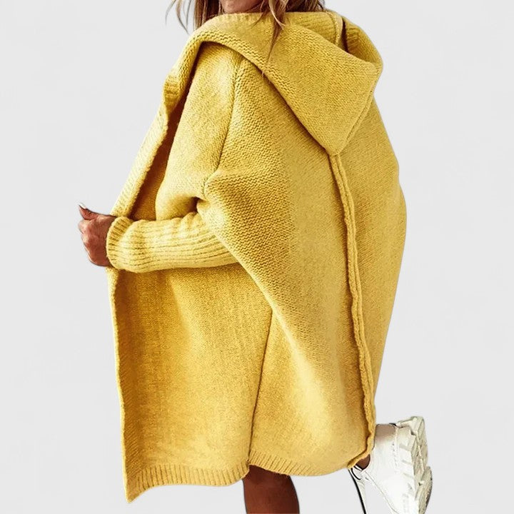 Women's Oversized Cardigan | Cardigan Sweater Long - Yellow