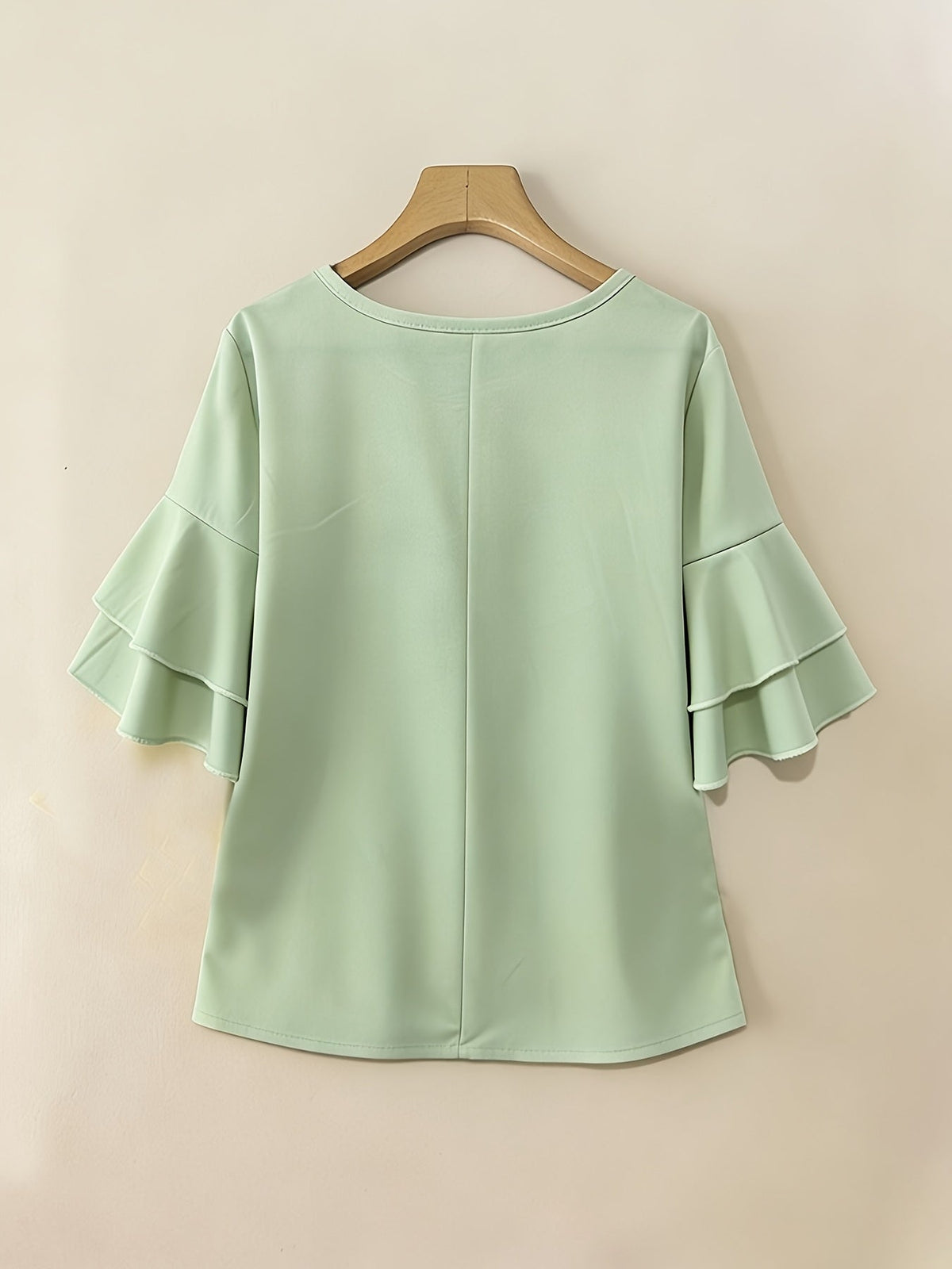 Women's Pleated Flared-Sleeve Blouse | Blouses for Work