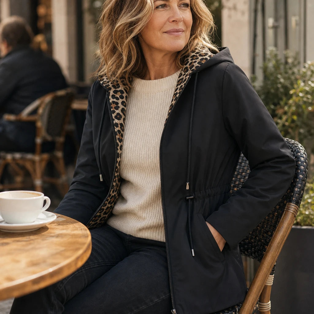 Women's Reversible Hooded Jacket | Animal Print Jackets