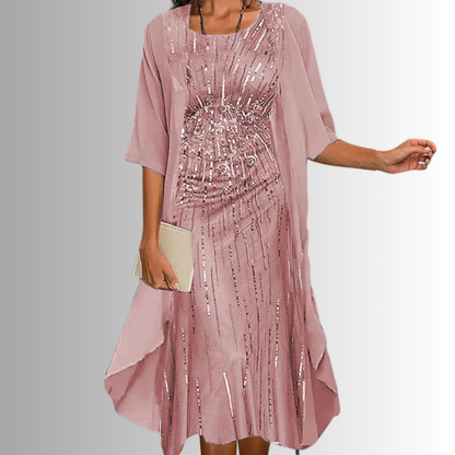 Women's Slip Dress with Floral Print | Casual Dress - Pink