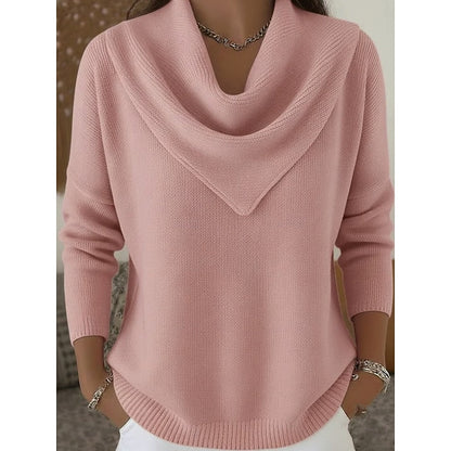 Women's Sweaters For Work | Ribbed Knit Sweater - Pink